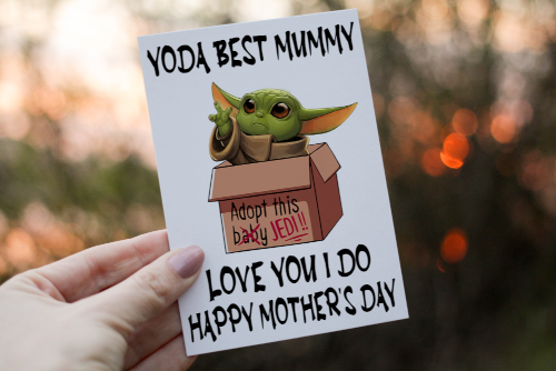 Yoda Best Mummy Happy Mother's Day Card, Wonderful Mum - Click Image to Close